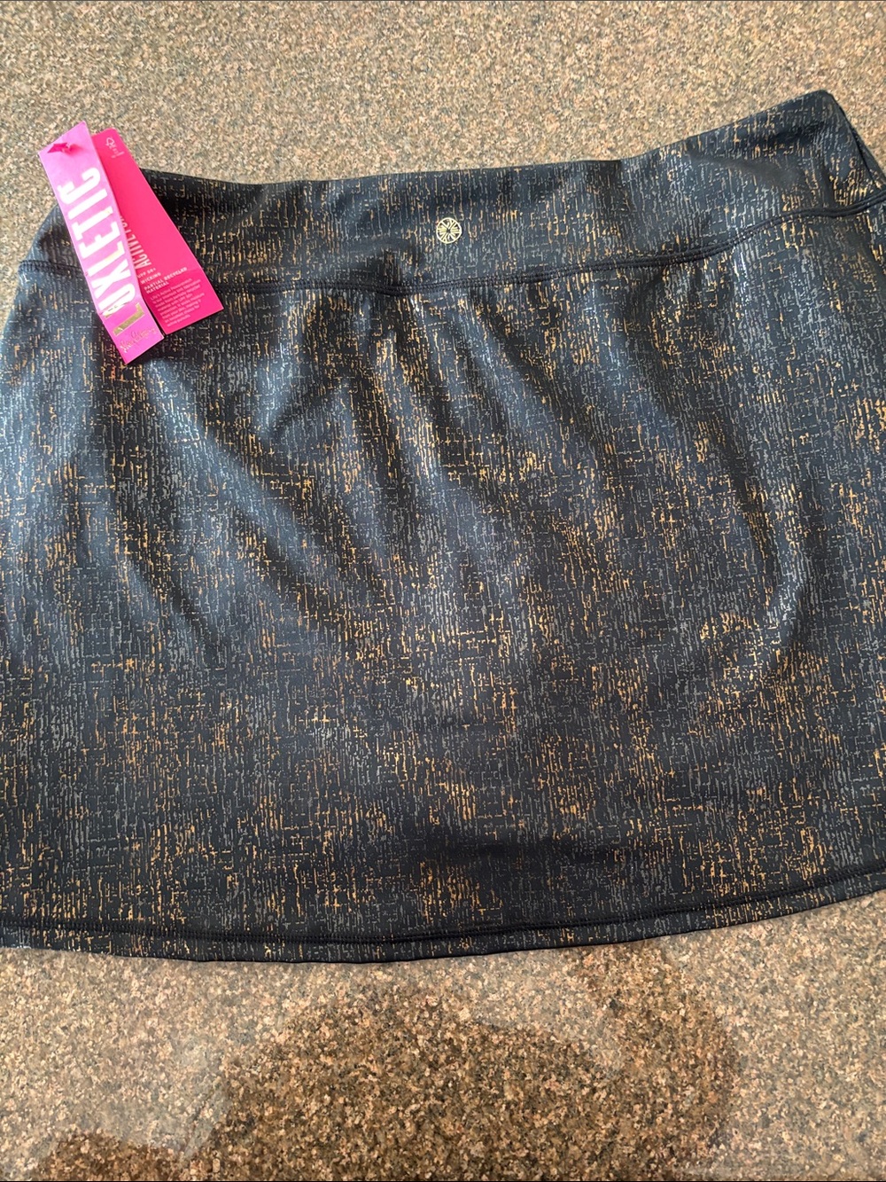 Lilly Pulitzer Black Metallic Sabbia Skort-XL - Picture 9 of 13
